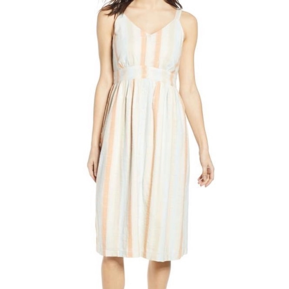 BP. Striped Midi Dress Sz XS
